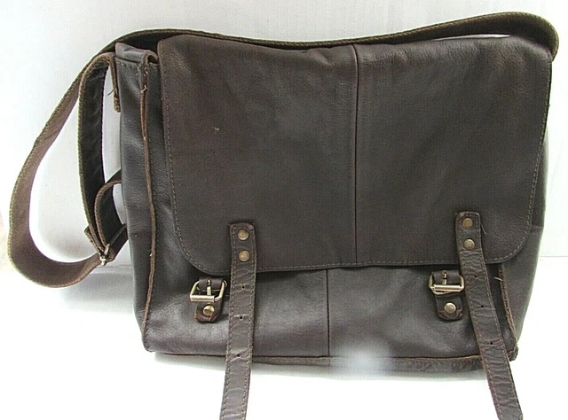 Rothco Brown Leather Medic Messenger Bag