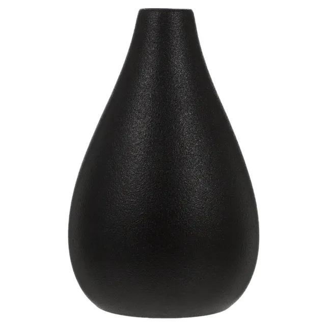 Vase Mini Ceramic Table Top Decor Ikebana Vases Black Pottery