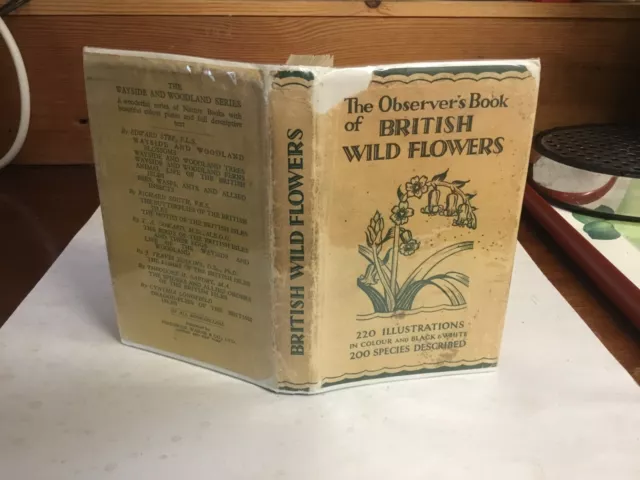 observers book of british wild flowers 1st Ed 1937;