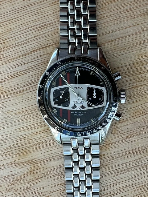 Occasion Rare : Aiguilles De Chrono Yema Rallye – Neuf Sous Blister, Couleur Jaune Flash