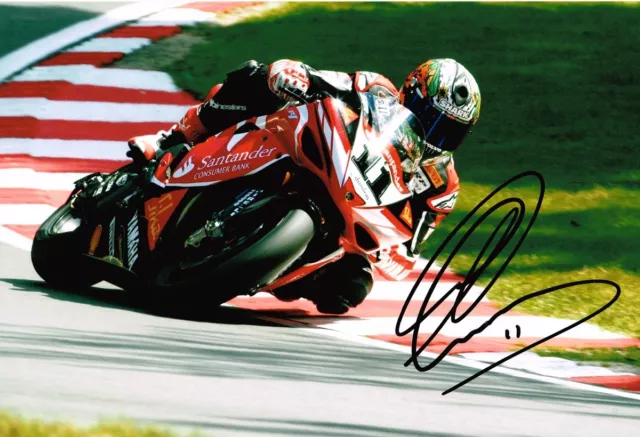 Troy Corser SIGNED Autograph 12x8 Photo AFTAL COA WSB Superbike World Champion