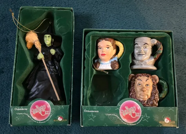 Wizard of Oz Cowardly Lion Christmas Ornament Figure 1987 by Presents Loews  used
