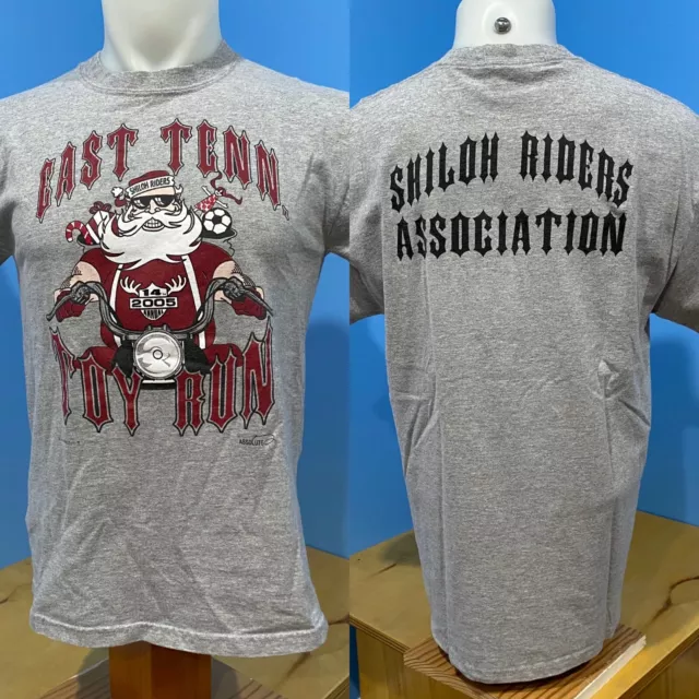 2005 14th Annual East Tennessee Toy Run T Shirt Size XL (L) Toys For Tots Biker