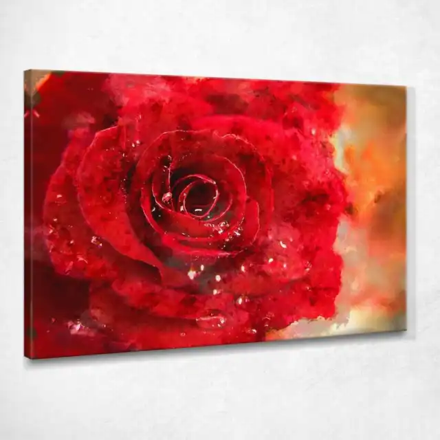 Cadre abstrait impression sur toile Le nom de la rose as45