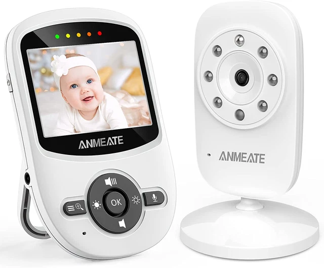 Monitor de video para bebé con cámara digital, monitor de video inalámbrico digital de 2,4 GHz wi