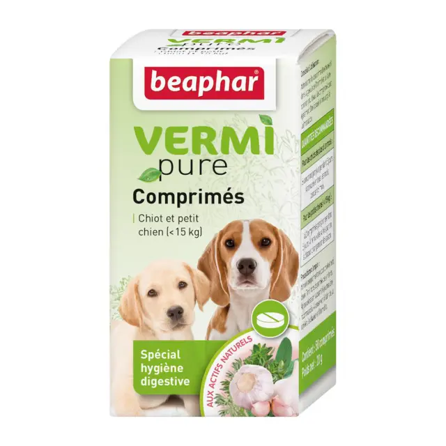 Beaphar Vermi Pure Antiparasitario Interno Natural Perro Pequeño 50 Comprimidos