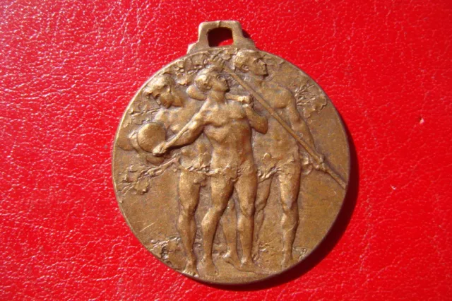 RARE OLD Italian Fascist Youth BRONZE MEDAL