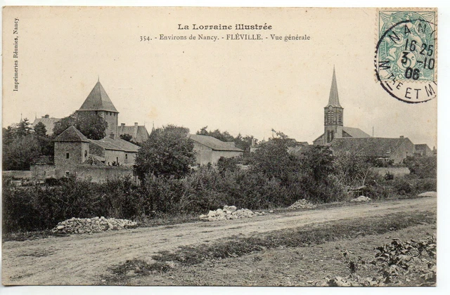 FLEVILLE - Meurthe et Moselle - CPA 54 - vue generale sur la commune