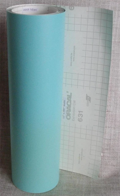Oracal 631 Matte MINT Removable Vinyl 12" x 300" Roll #042 EZ REMOVE 25 ft. NEW