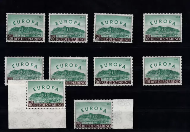 San Marino 700 postfrisch, 10 mal