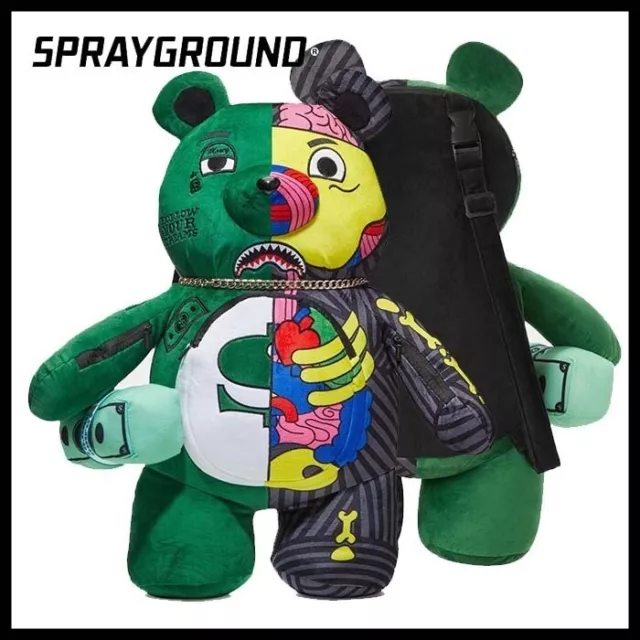 Sprayground Travel Patch Teddy Bear Backpack Limited Edition Sold Out  Everywhere
