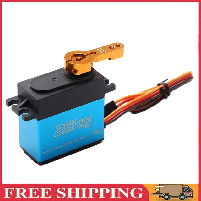 25kg Digital Servo 1/8 1/10 1/12 Scale RC Car Manipulator Metal Gear 25t Arms