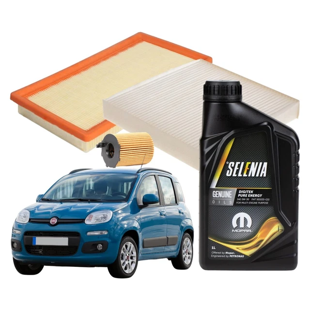 KIT TAGLIANDO 3 FILTRI 4 LT LITRI DIGITEK 0W30 FIAT PANDA 0.9 - Foto 6