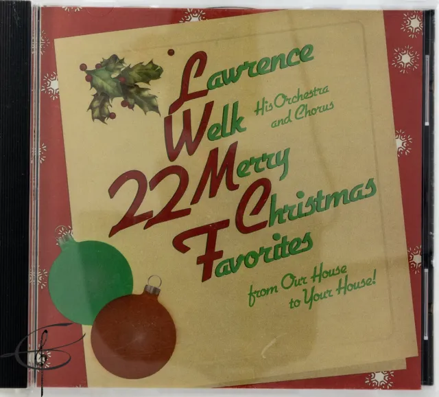 22 Merry Christmas Favorites by Lawrence Welk (CD, 1987) VERY GOOD