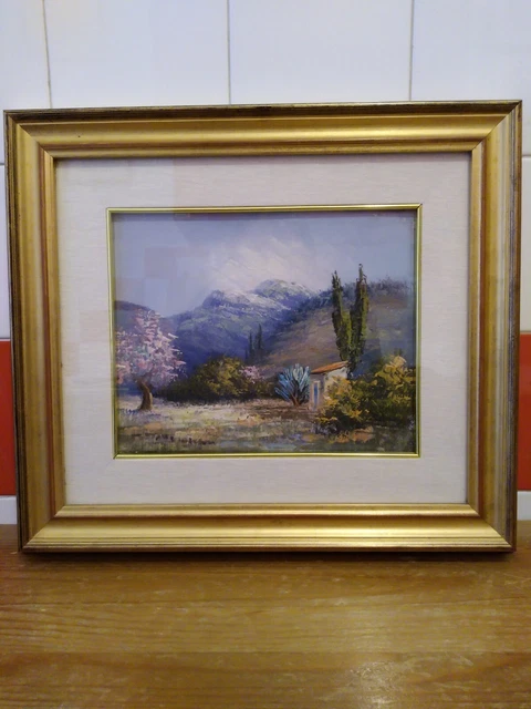 ANTONIO MARANGON. DIPINTO quadro olio su tela paesaggio stile antico