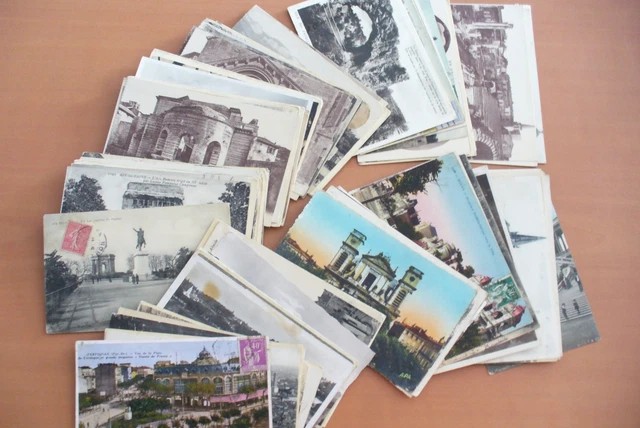 GROS LOT DE CARTES POSTALES DE FRANCE DEBUT 1900 à 1940.. + DE 105 CARTES