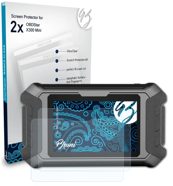 BRUNI 2x Basics-Clear Schutzfolie (für Thinkcar ThinkScan Plus S4) | SATURN