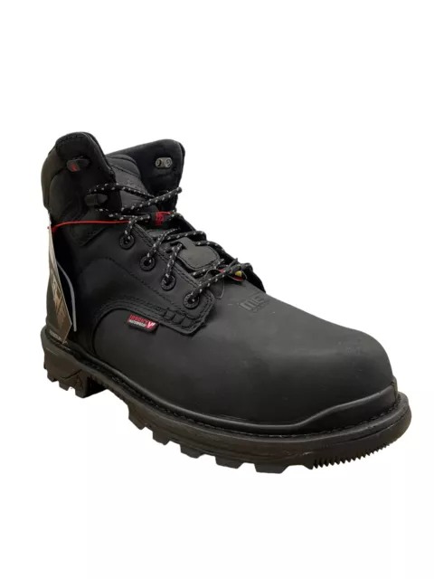 ROCKY Mens Black Rams Horn Waterproof Composite Toe Work Boots Size 10.5 RKK0393