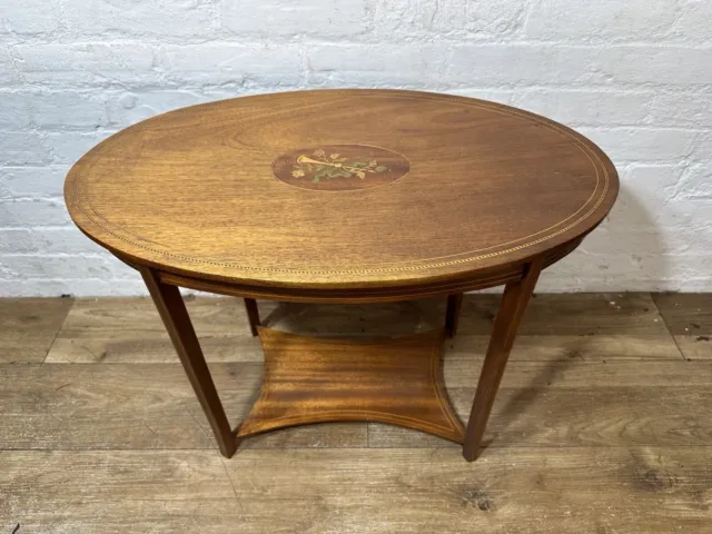 Antique Edwardian Mahogany Table / Lamp Table . Free Delivery Available