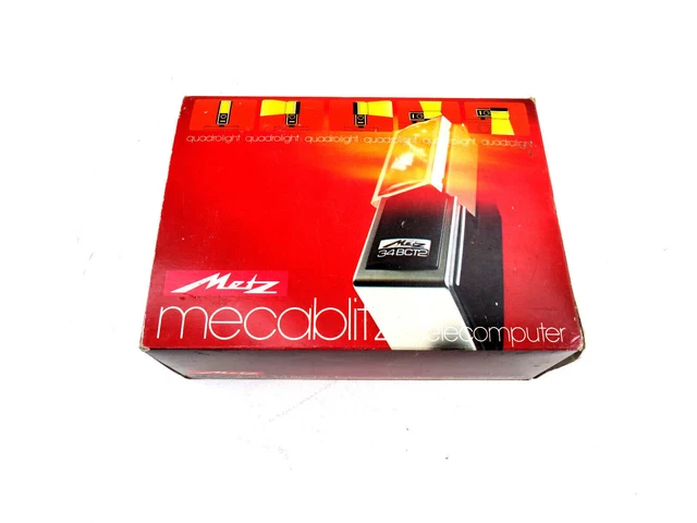 Metz 34 BCT 2 mecablitz telecomputer quadrolight New