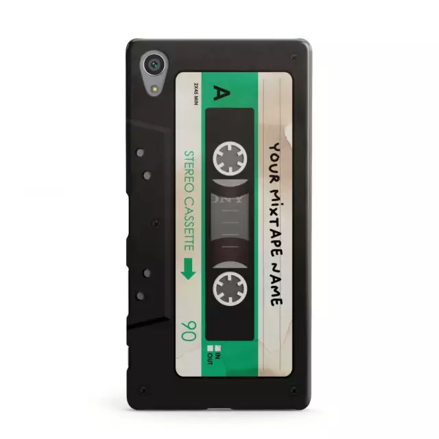 Personalised Black and Green Mixtape Sony Case for Sony Phones