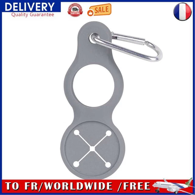 Sports Water Bottle Holder Buckle Carabiner Camping Towel Hook (Grey)