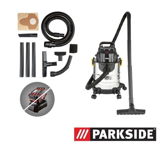 Brosse De Sol Commutable Parkside Pour Aspirateur Sec Et Humide - Compatible Tous Modèles PNTS
