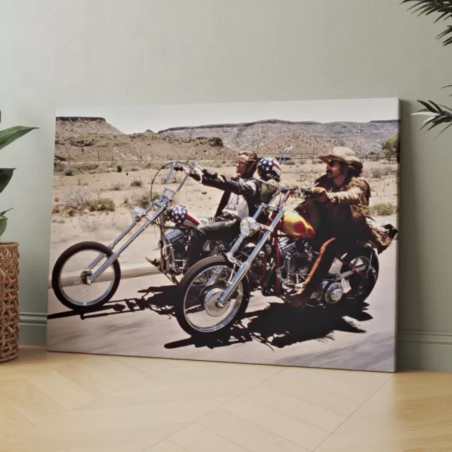 Easy Rider 1960s Movie Motorcycle Canvas Wall Art Print