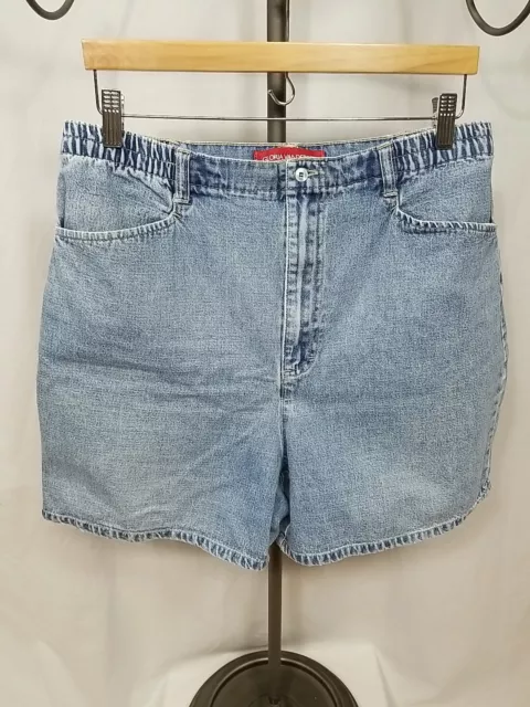 VTG Gloria Vanderbilt Light Wash Cotton Women's High Waisted Mom Jean Shorts