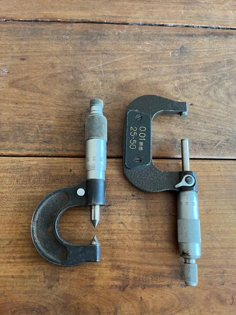 Vieux Micromètre Français ROCH De 50 à 75 Mm – Outil De Mesure Ancien En Bon état