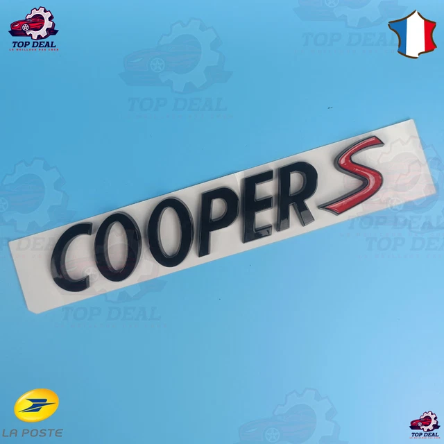 Badge Emblème "S6" Noir Mat Pour Hayon Arrière - Autocollant Ou Plaque Métal - Personnalisation Auto