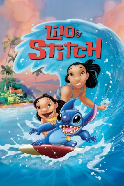 Lilo Et Stitch Film 2002 Walt Disney Affiche 45X32Cm Cartoon
