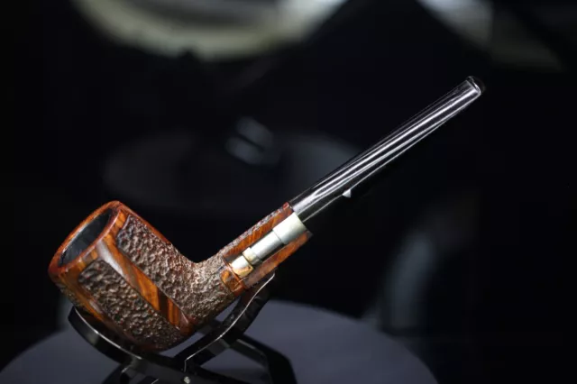 Rare Salesman DEMO WDC Milano Hesson Guard Rusticated Billiard Estate Pipe