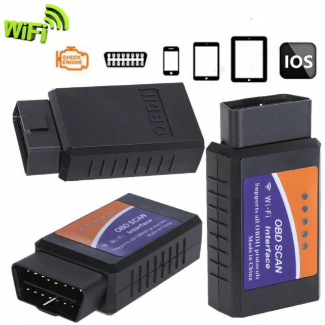 ELM327 V1.5 WiFi Interface OBD2 II Car Diagnostic Scanner Tool for Android / IOS