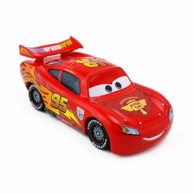 Disneys Pixar Cars 2 Lightning McQueen Diecast Toy Car 1:55 Model Boys XMAS Gift