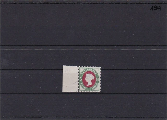 Helgoland MiNr. 16I, ** postfrisch, vom linken Seitenrand