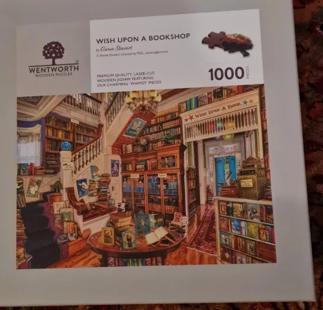Wentworth Wooden Puzzle 40 pc Wish Upon A Bookshop Laser cut New