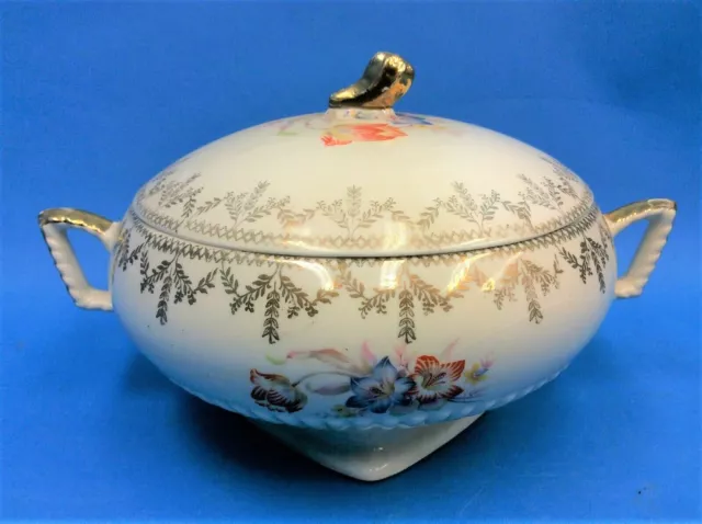 National Brotherhood Operative Potters 22k Gold H-H Royal Decorative Bowl Decor