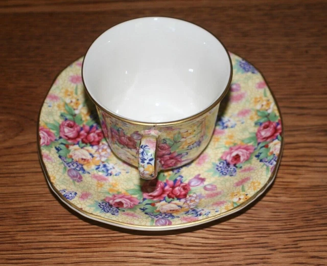 Vintage Royal Winton Grimwades Chintz WELBECK Cup and Saucer Excellent!