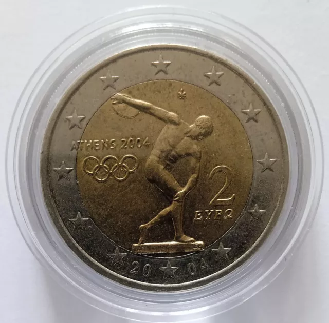 2004 Olympic Games 2 euro bi-metallic coin Greece