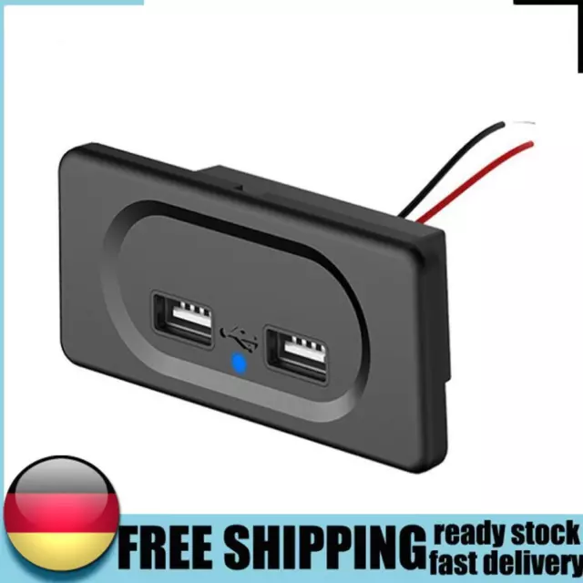 Dual USB Car Charger Socket 12V/24V Power Adapter Camper Caravan Accessories DE