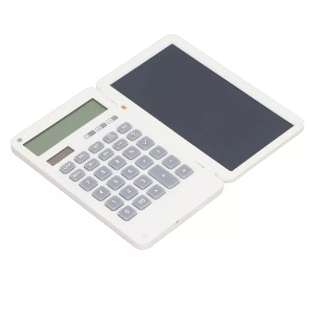 (White)Calculator Handwriting Board Easy To Read Large Display Durable