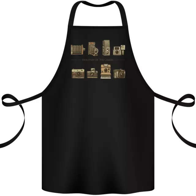 Photography Camera Evolution Photographer Cotton Apron 100% Organic