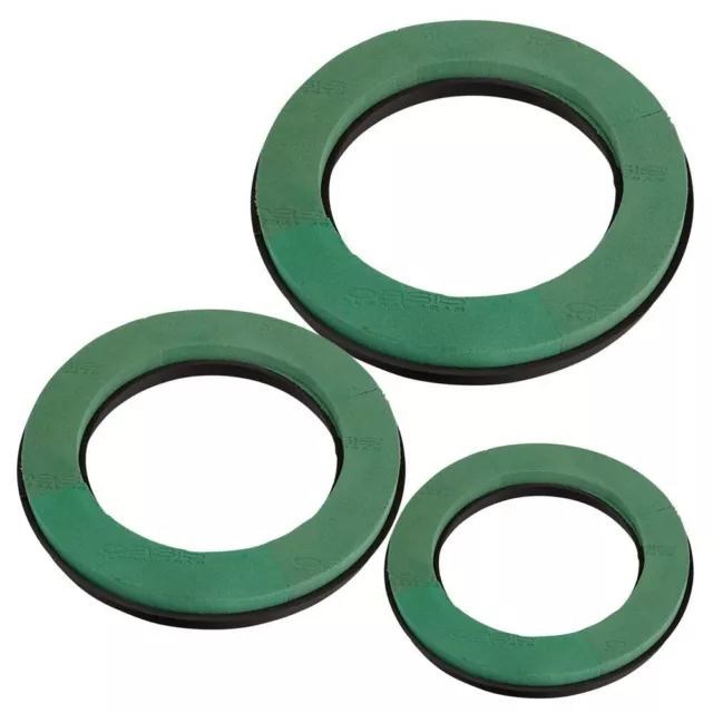 WREATH RINGS WET FOAM PLASTIC  BACKED OASIS TYPE RINGS IN 25,31,36,41cm*