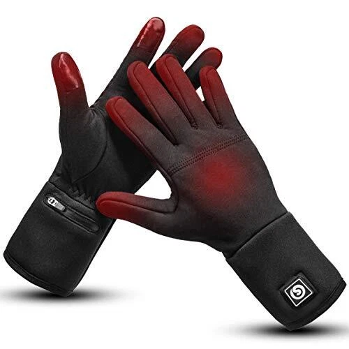 day wolf Heated Gloves Liners Electric Gloves For Men Women Rechargeable Battery