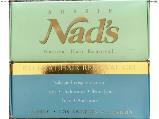 Gel de depilación natural Nad's 175 g/6 oz fórmula sin calor UKAFU