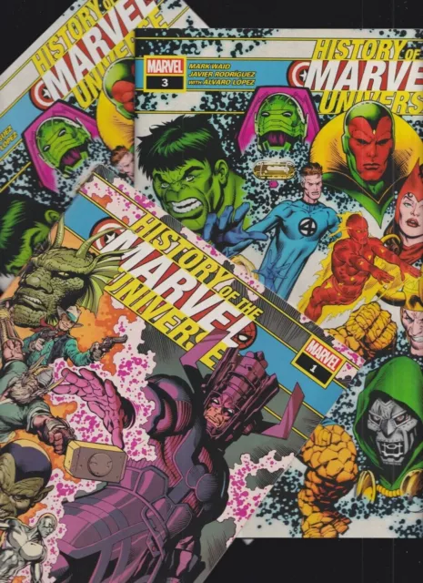 HISTORY OF THE MARVEL UNIVERSE #1-6 NM 2019 comics sold SEPARATELY you PICK