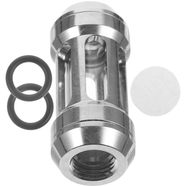5 Bouchons Laiton G1/4 Pour Watercooling PC - Bouchons étanches Avec Joint, Finition Nickelée Brillante