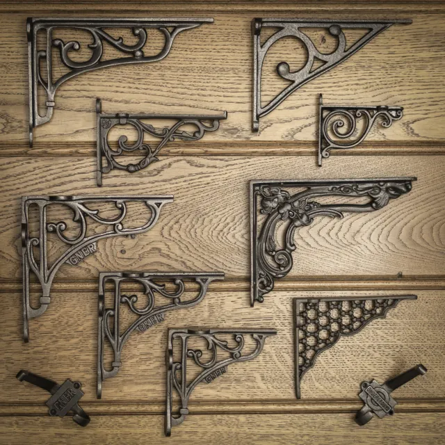 SHELF BRACKET Antique Cast Iron Wall Vintage Victorian Ornate