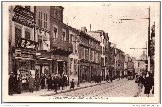 51 CHALONS SUR MARNE - rue de la marne.